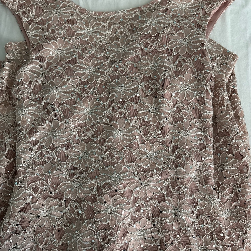 Elegant Lace Women’s Dress in Pink